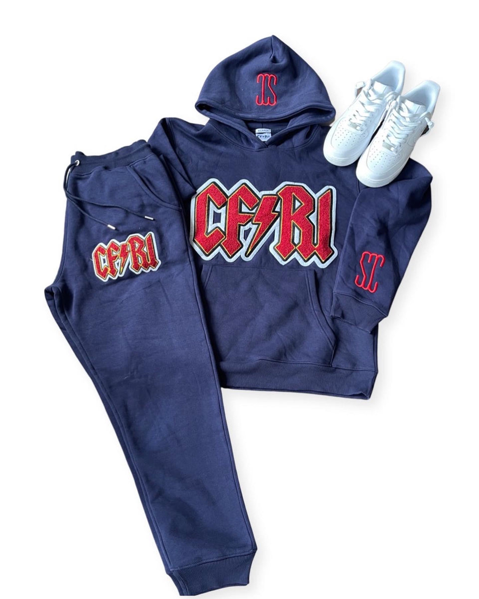 CFRI Chenille Patch Sweatsuit (Cool Grey).